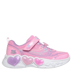 Pantofi sport fete Skechers Enchanted Heart Lights Roz - 303266NC/PKMT - detaliu