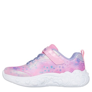 Pantofi sport fete Skechers Eternal Heart Lights Pink Multi mărimi 21-26 — vedere din față