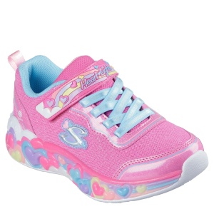 Pantofi sport fete Skechers Eternal Heart Lights Ton Of Love Hot Pink - Img 2