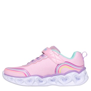 Pantofi sport fete Skechers Heart Lights Retro Hearts Pink - Img 3