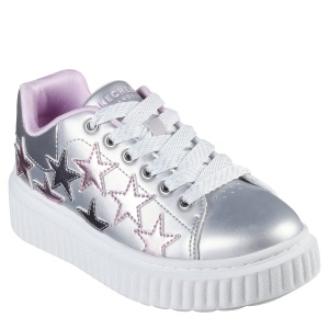 Pantofi sport fete Skechers Hi Ridge Superstardom Silver Multi - Img 2