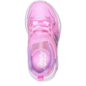 Pantofi sport fete Skechers Lil Princess Steps Roz - vedere de sus - 303733NC/PNK