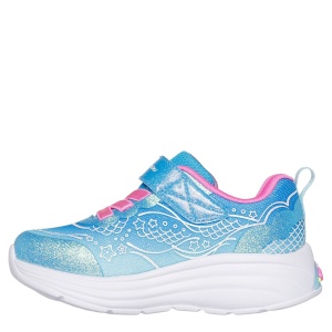 Pantofi sport fete Skechers My Dreamers Lil Mermaid Blue — vedere din față