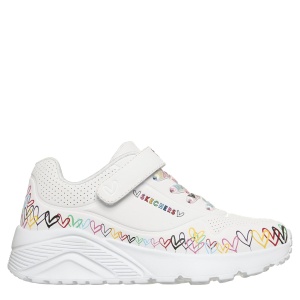 Pantofi sport fete Skechers Uno Lite Heart Craze White Multi mărimi 27-36