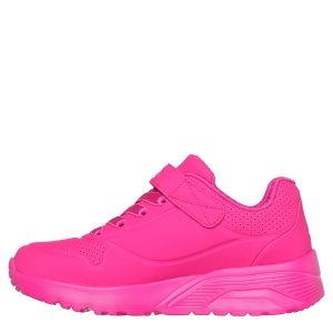 Pantofi sport fete Skechers Uno Lite Hot Pink mărimi 27-32 - Img 3