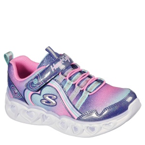 Pantofi sport Skechers Heart Lights Rainbow Lux Navy - Img 2