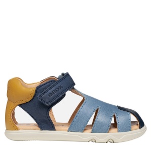 Sandale băieți Geox Sandal Steppieup Navy Ochreyellow