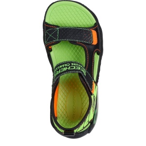 Sandale băieți Skechers Creature Splash Black Lime - Img 4