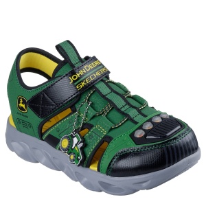 Sandale băieți Skechers Hypno Splash Sandal Green Yellow - Img 2