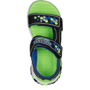 Sandale băieți Skechers Mega Splash 2.0 Cuboshore Black Lime - Img 4