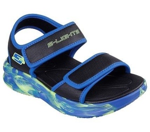 Sandale baieti Sola Glow Sandal Black Blue L - Img 2