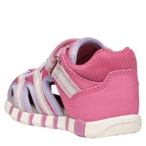 Sandale fete Geox Iupidoo Girl Dk Pink Lilac — vedere din spate