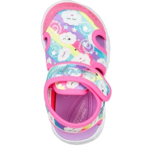 Sandale fete Skechers Heart Lights Sandal Cutie Clouds Hot Pink - Img 3