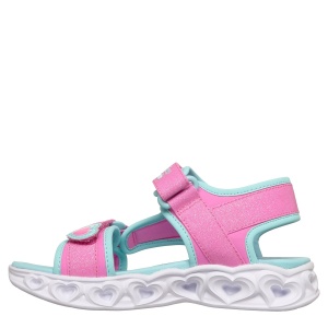 Sandale fete Skechers Heart Lights Sandals-Sugar — vedere din față