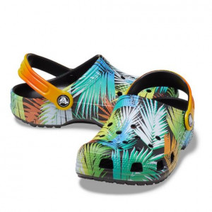 Sandale plaja baieti Classic Crocs Pool Party Clog K Multi