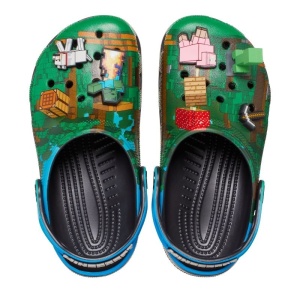 Sandale plaja baieti Minecraft Dark Forest Classic Clog - Img 16