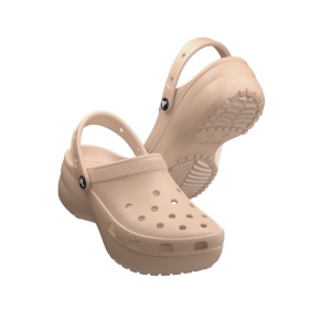 Sandale plaja fete Crocs Classic Platform Clog - Img 2