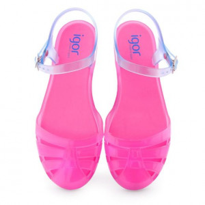 Sandale plajă fete Igor Mara Mini Fucsia Fluor - 50673