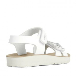 Geox Sandale Fete S.Costarei G.A White Silver incaltaminte copii bigstep