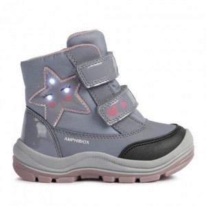 Geox Apreschi fete Flanfil G.B ABX Gray Pink colectia Amphibiox