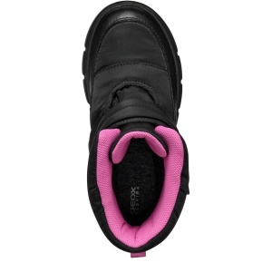 Apreschi impermeabil fete Geox J Willaboom Girl BA Black Fuchsia — vedere de sus