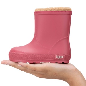 Igor Cizme cauciuc barefoot Yogi Borreguito Frambuesa W10306-133 incaltaminte copii bigstep