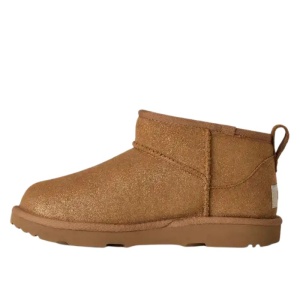 UGG Cizme imblanite fete Classic Ultra Mini Dazzle Chestnut încălțăminte copii bigstep