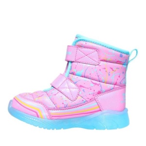 Skechers Cizme imblanite Fete Illumi Brights Power Pink incaltaminte copii bigstep