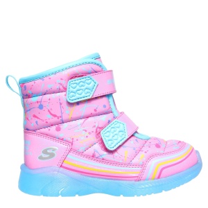 Cizme îmblănite fete Skechers Illumi Brights Power Pink