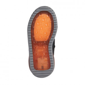 Geox Ghete Baieti J Inek B.C Black Orange incaltaminte copii bigstep