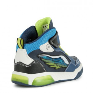 Ghete Baieti J Inek B.D Navy Lime colectia Geox Respira