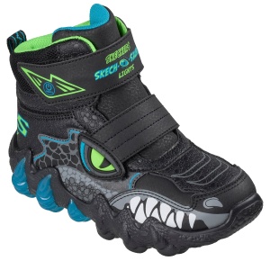 Ghete băieți Skechers Skech-O-Saurus Lights Black — vedere în perspectivă