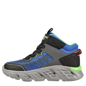 Ghete băieți Skechers Tech Grip High Surge Royal Black - Img 3
