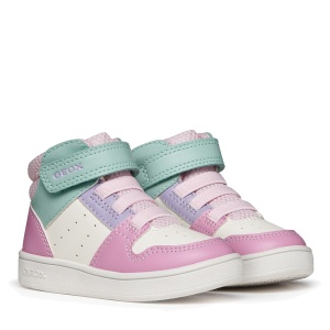 Ghete fete Geox Eclyper White Dk Pink - B465MA/000BC/C1364 - perechea