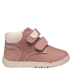 Ghete fete primii pași Geox B Macchia Dk Pink Lt Rose
