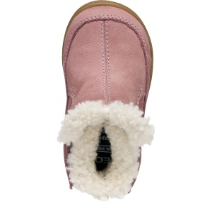 Ghete imblanite fete Macchia Girl Dk Pink Nubuc - B664PC/00033/C8006 - de sus