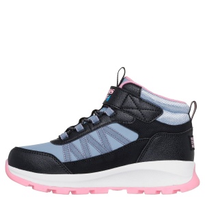 Ghete impermeabile fete Skechers Storm Blazer Black Pink — vedere din față