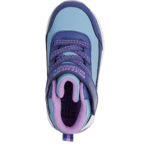 Ghete impermeabile fete Skechers Storm Blazer Navy Purple mărimi 22-26 — vedere de sus