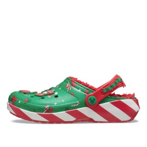 Papuci slapi Crocs Classic Mickey X-Mass Lined Clog incaltaminte copii bigstep