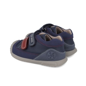 Biomecanics Pantofi baieti 251124A, potriviti pentru primii pasi, sustinere glezna, talpa anti alunecare, inchidere dubla cu scai