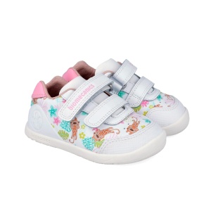 Biomecanics Pantofi barefoot fete 262156-A050 Blanco încălțăminte primii pasi bigstep