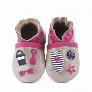 Pantofi bebelusi Beach Summer Bronze - Img 1