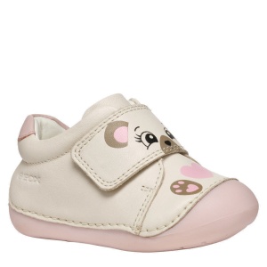 Pantofi bebeluși Geox Tutim Lt Ivory Lt Rose