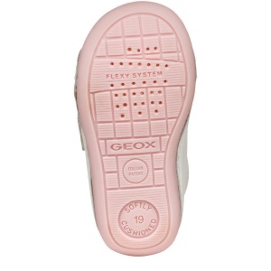 Pantofi bebeluși Geox Tutim White Rose Zebra — talpa