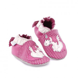 Pantofi bebelusi Pink Unicorn - Img 3