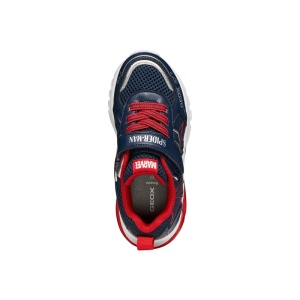 Geox Pantofi sport baieti Ciberdron Boy Navy Red încălțăminte copii bigstep