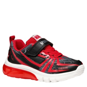 Pantofi sport băieți Geox Ciberdron Boy Black Red