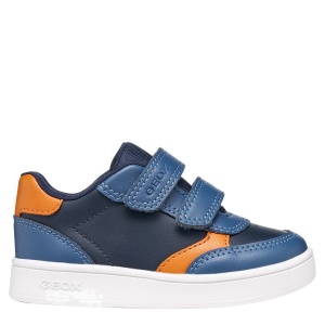 Pantofi sport băieți Geox Eclyper Boy Navy/Orange ( )