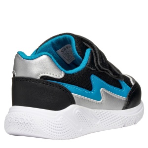 Pantofi sport băieți Geox Sprintye Boy Black Sky — vedere din față