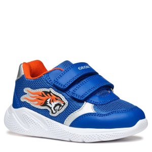 Pantofi sport băieți Geox Sprintye Boy Royal Orange — vedere în perspectivă